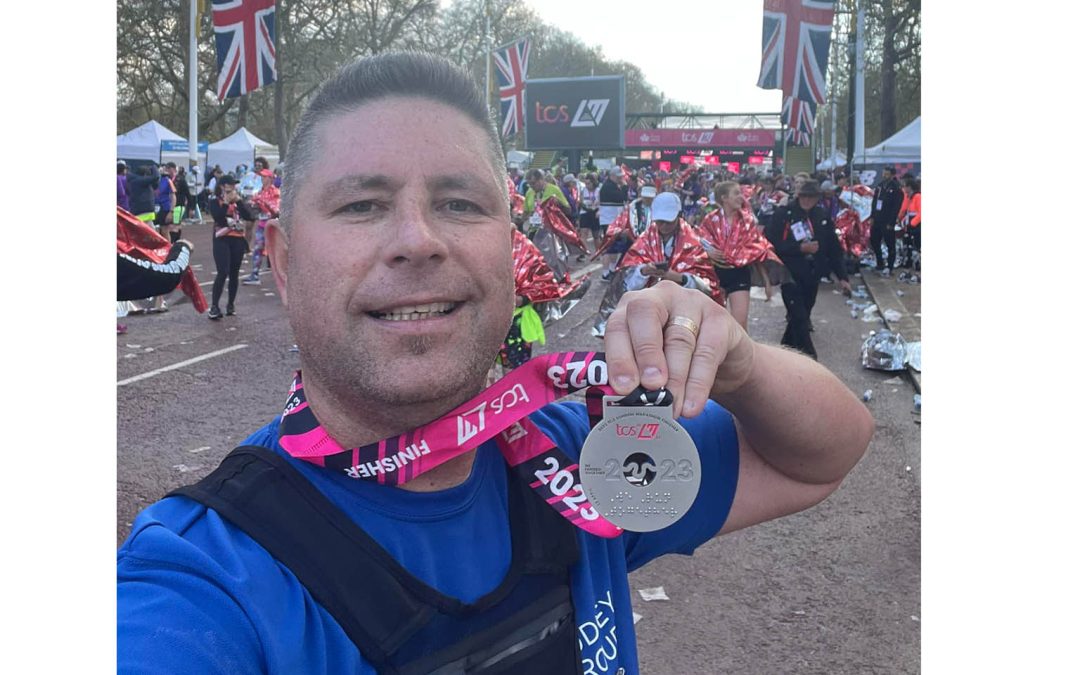 Zoltan completes the London Marathon 2023